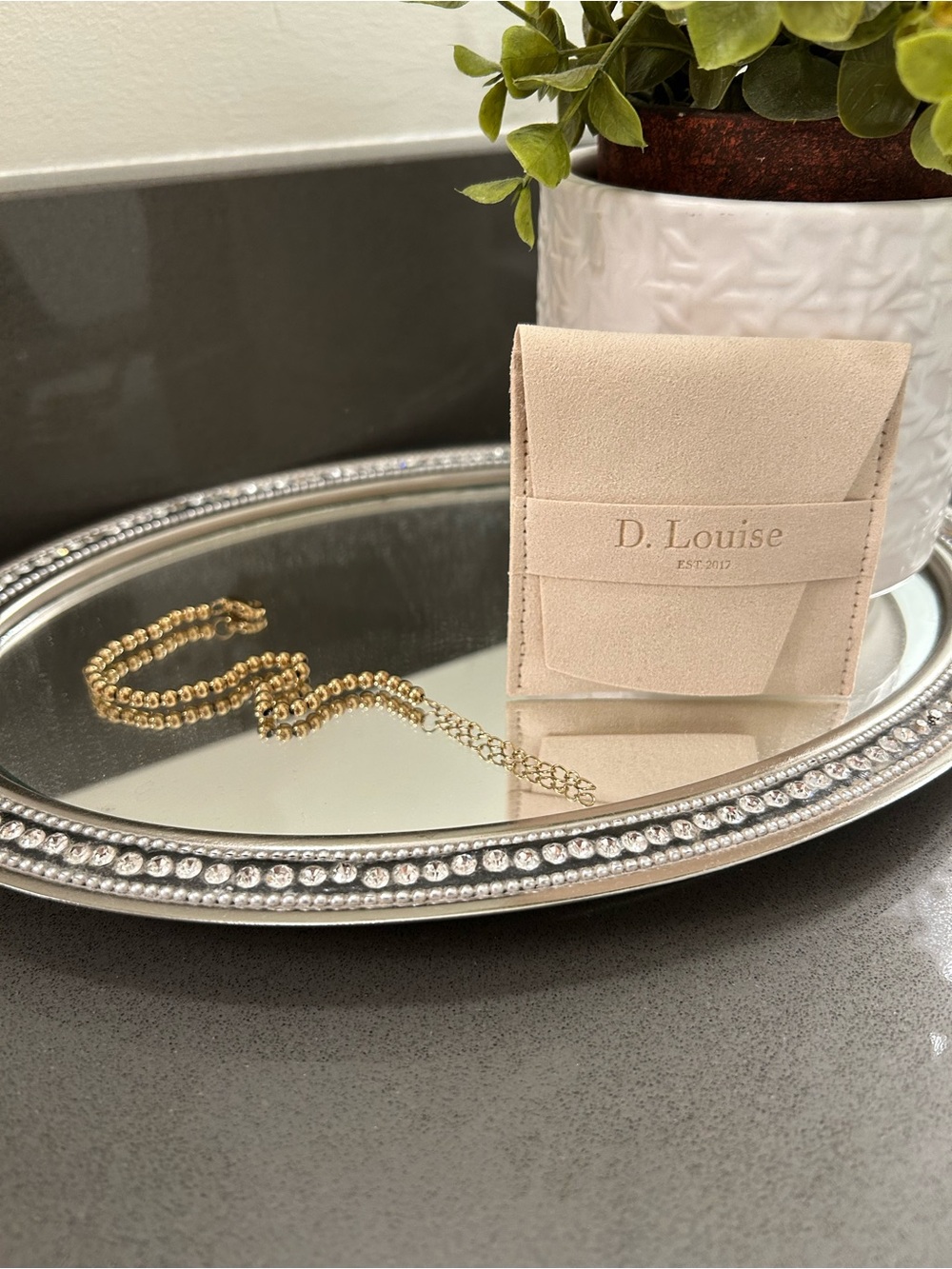 NWOT D. LOUISE Beaded Bracelet- tarnish free & waterproof, lifetime guarantee